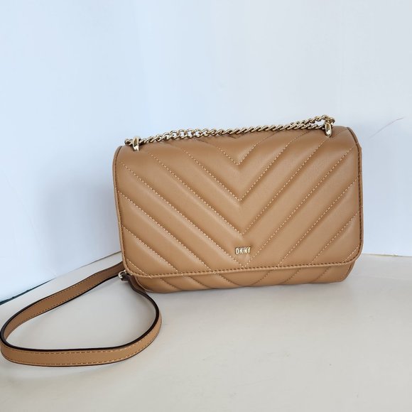 Dkny Bags Dkny Cashew Quilted Veronica Convertible Shoulder Bag